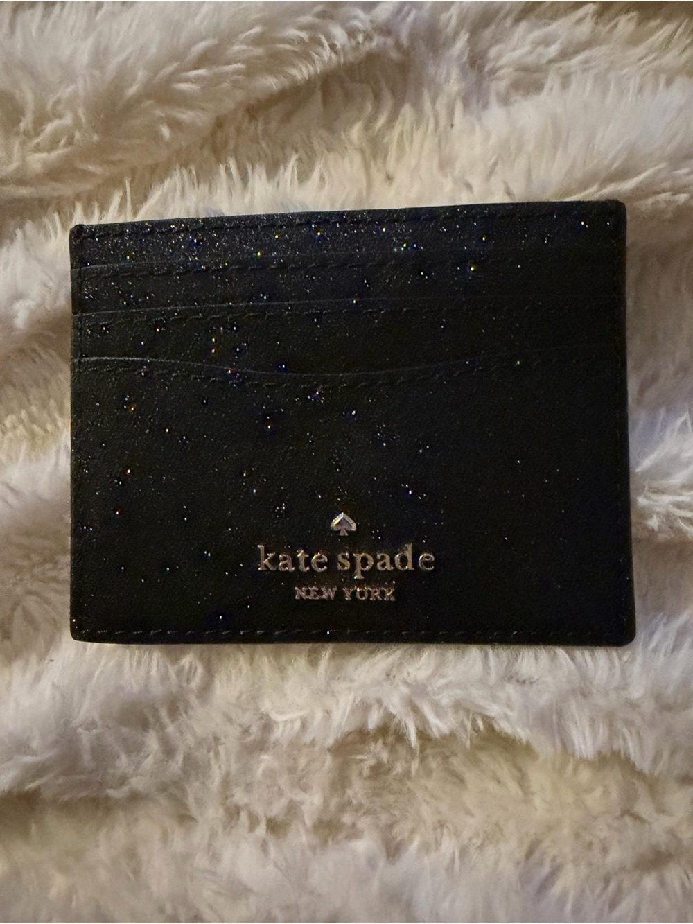 Kate spade glitter small card holder